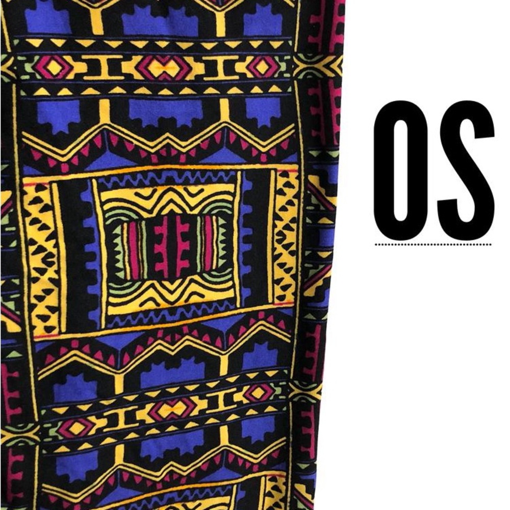 LuLaRoe Colorful Geometric Leggings OS NWT
